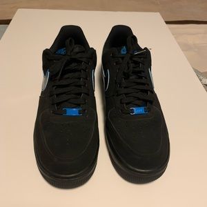 Nike Air Force One Black and Blue Size 10
